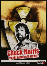 2d750 CHUCK NORRIS MACHT ATOMKRAFT SICHER 17x24 German special poster 2000s nuclear power safety