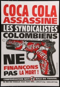 2d801 COCA COLA ASSASSINE 17x25 French special poster 2006 Coca-Cola symbols over gun