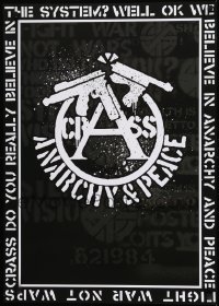 2d773 CRASS 24x33 German music poster 2009 anarcho-punk movement, wild art and slogans