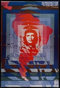 2d634 DAY OF THE HEROIC GUERILLA 17x25 Cuban special poster 1982 Elena Serrano art of Che Guevara