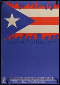 2d286 DAY OF WORLD SOLIDARITY WITH THE STRUGGLE OF THE PEOPLE OF PUERTO RICO Cuban poster 1973