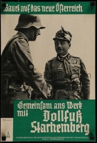 2d051 DOLLFUSS STARHEMBERG 12x18 Austrian political campaign 1930s follow Engelbert and Ernst