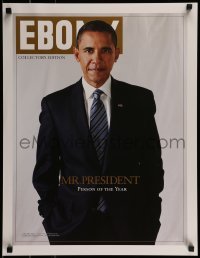 2d928 EBONY MR. PRESIDENT 20x26 special poster 2009 44th President Barack Obama Man of the Year