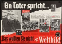 2d183 DAS WUBTEN SIE NICHT 23x33 German special poster 1957 Hitler's rise to power