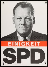 2d243 EINIGKEIT SPD 24x33 German political campaign 1961 Social Democratic Party of Germany, Brandt