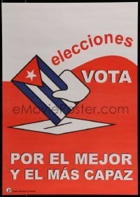 2d893 ELECCIONES VOTA 15x21 Cuban special poster 2005 Rosalina G. Fresquet art of vote cast