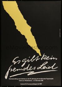 2d484 ES GILT KEIN FREMDES LEID 23x32 East German museum/art exhibition 1988 Rosenthal silkscreen
