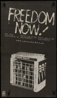 2d300 FREEDOM NOW FOR THE WILMINGTON 10 18x31 Cuban special poster 1979 Rolondo Cordoba, human rights