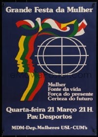 2d594 GRAND FESTA DA MULHER 19x27 Portuguese special poster 1980s Grand Women's Party, great art