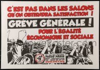 2d811 GREVE GENERAL 18x25 French political campaign 2007 CNT, cool art of huge strike