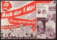 2d189 HOCH DER 1 MAI 23x33 Austrian special poster 1952 celebrating International Workers' Day
