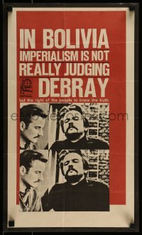 2d266 IN BOLIVIA IMPERIALISM IS NOT REALLY JUDGING DEBRAY 12x21 Cuban special poster 1967 OSPAAAL