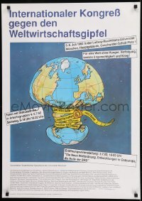 2d687 INTERNATIONAL KONGRESS GEGEN DEN WELTWIRTSCHAFTSGIPFEL 24x33 German special poster 1992 cool
