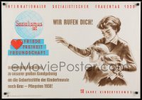 2d191 INTERNATIONALER SOZIALISTISCHER FRAUENTAG 1958 23x33 Austrian special poster 1958 cool art