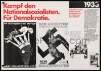 2d326 KAMPF DEN NATIONALSOZIALISTEN FUR DEMOKRATIE 24x33 German political campaign 1977 Nazis