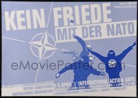 2d774 KEIN FRIEDE MIT DER NATO 17x24 German special poster 2009 Antifa protesting NATO