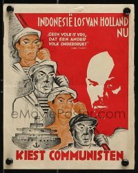 2d060 KIEST COMMUNISTEN 7x9 Dutch political campaign 1933 Harry van Kruiningen art of Lenin & more