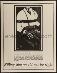 2d728 KILLING HIM WOULD NOT BE RIGHT 18x23 special poster 1997 execution of James Dupree Henry
