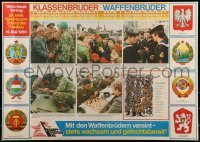 2d373 KLASSENBRUDER - WAFFENBRUDER 23x32 East German special poster 1980 cool military images