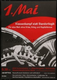2d739 KLASSENKAMPF STATT STANDORTLOGIK 17x24 German special poster 2000s Chaplin from Modern Times