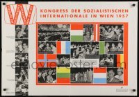 2d190 KONGRESS DER SOZIALISTISCHEN INTERNATIONALE IN WIEN 1957 23x33 Austrian special poster 1957