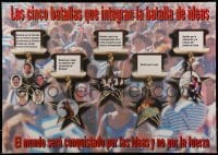 2d886 LAS CINCO BATALLAS QUE INTEGRAN LA BATALLA DE IDEA 19x27 Cuban special poster 2002 ideas