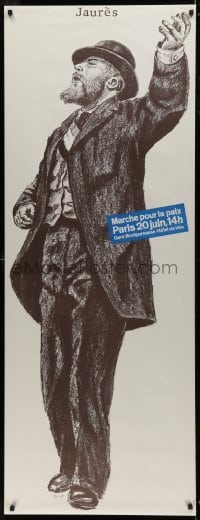 2d558 MARCHE POUR LA PAIX 24x63 French special poster 1982 Birga artwork of Jean Jaures