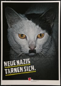 2d738 NEUE NAZIS TARNEN SICH 17x24 German special poster 2000s cat looks like Adolf Hitler