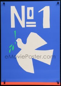 2d474 NO 1 23x32 East German special poster 1988 cool silkscreen art of peace dove by Horst Wendt