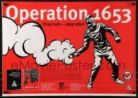 2d763 OPERATION 1653 20x28 German advertising poster 2004 Antifa member throwing tear gas