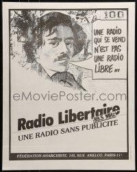 2d562 RADIO LIBERTAIRE 17x22 French special poster 1984 cool radio station promotion