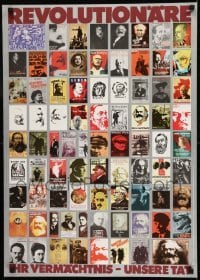 2d388 REVOLUTIONARE IHR VERMACHTNIS UNSERER TAT 2-sided 23x32 East German special poster 1981 Marx