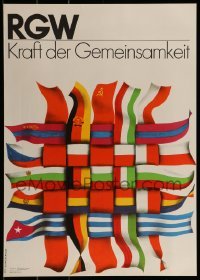 2d247 RGW KRAFT DER GEMEINSAMKEIT 16x23 East German special poster 1967 Comecon promo, Kummert