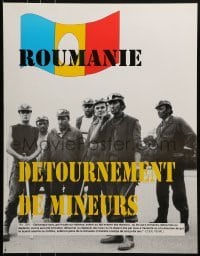 2d796 ROUMANIE DETOURNEMENT DE MINEURS French special poster 2005 protesting the treatment of miners
