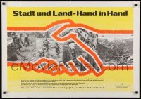 2d248 STADT UND LAND - HAND IN HAND 23x33 Austrian special poster 1960 urban and rural solidarity