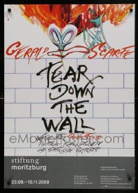 2d770 TEAR DOWN THE WALL 23x33 German museum/art exhibition 2008 Gerald Scarfe, Pink Floyd