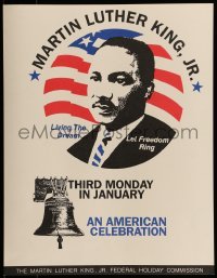 2d729 THIRD MONDAY IN JANUARY 14x18 special poster 1997 Martin Luther King Jr. Federal Holiday