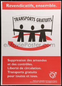 2d797 TRANSPORTS GRATUITS 20x28 French special poster 2005 RATP, French railroad system