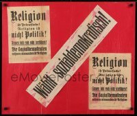 2d038 WAHLT SOZIALDEMOKRATISCH 25x29 Austrian special poster 1920s vote Social Democratic party