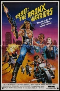 2f006 1990: THE BRONX WARRIORS 1sh 1983 Vic Morrow, Fred Williamson, completely different!