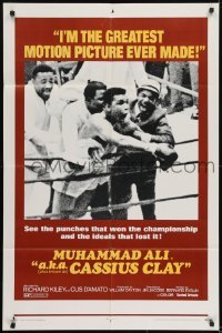 2f003 A.K.A. CASSIUS CLAY 1sh 1970 image of heavyweight champion boxer Muhammad Ali in the ring!