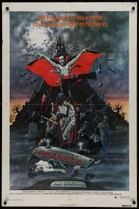 2f049 ANDY WARHOL'S DRACULA style B 1sh 1974 cool art of vampire Udo Kier as Dracula by Barr!