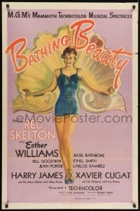 2f080 BATHING BEAUTY style C 1sh 1944 full-length art of sexy Esther Williams in swimsuit!