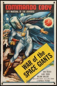 2f184 COMMANDO CODY chapter 5 1sh 1953 Sky Marshal of the Universe, War of the Space Giants!