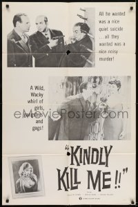 2f196 CRAZY IN THE NOODLE 1sh 1957 Maurice Regamey, cool images of Louis de Funes, Kindly Kill Me!