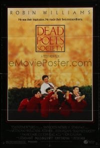 2f217 DEAD POETS SOCIETY DS 1sh 1989 inspirational school teacher Robin Williams, Peter Weir