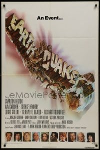 2f265 EARTHQUAKE int'l 1sh 1974 Charlton Heston, Ava Gardner, in startling new Sensurround!