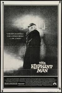2f274 ELEPHANT MAN 1sh 1980 John Hurt is not an animal, Anthony Hopkins, directed by David Lynch!