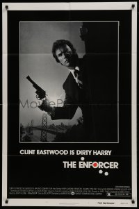 2f277 ENFORCER 1sh 1976 classic image of Clint Eastwood as Dirty Harry holding .44 magnum!