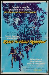2f284 ESCAPE TO WITCH MOUNTAIN 1sh 1975 Disney, they're in a world where they don't belong!